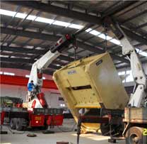 400T沖床廠房內(nèi)吊裝