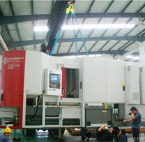 吊裝德國精密臥式加工中心定位